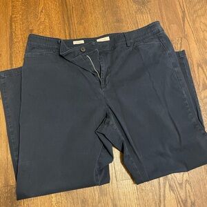 Women’s Loft Slim Straight Navy Pants Size 18
